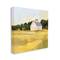 Stupell Industries Golden Sky Country Farmhouse Landscape Open Field Canvas Wall Art